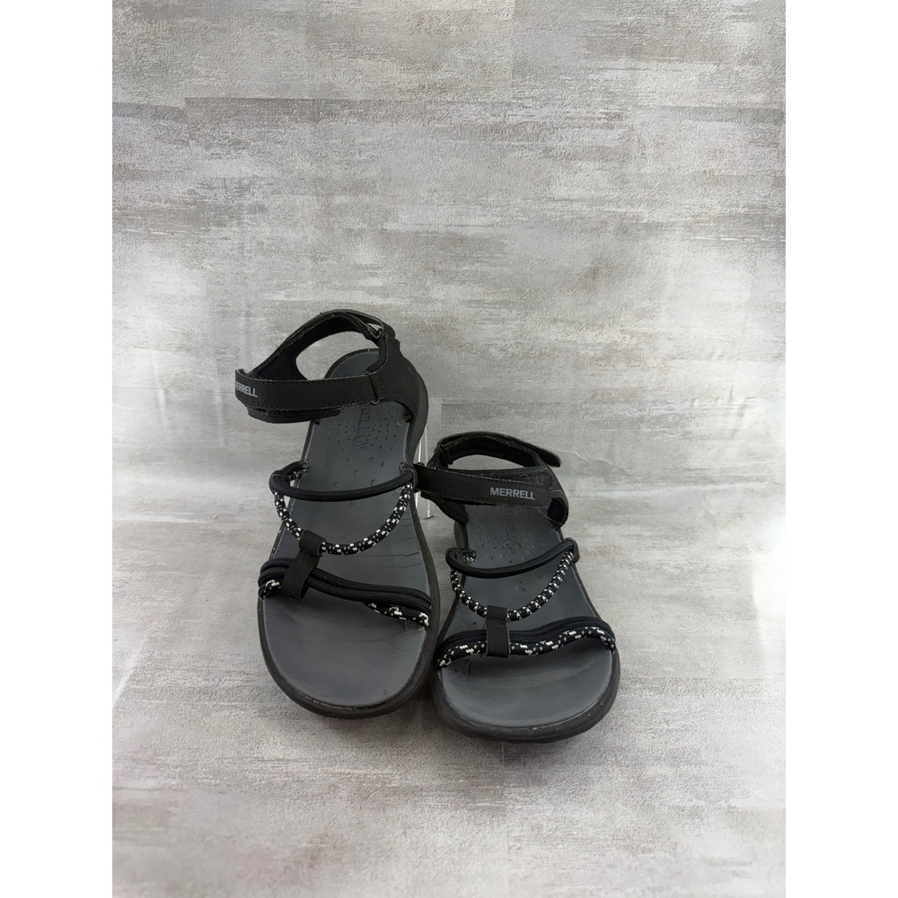Merrell Terran Ari Lattice Black Strappy Hiking Sandals Women Sz 6 J93972